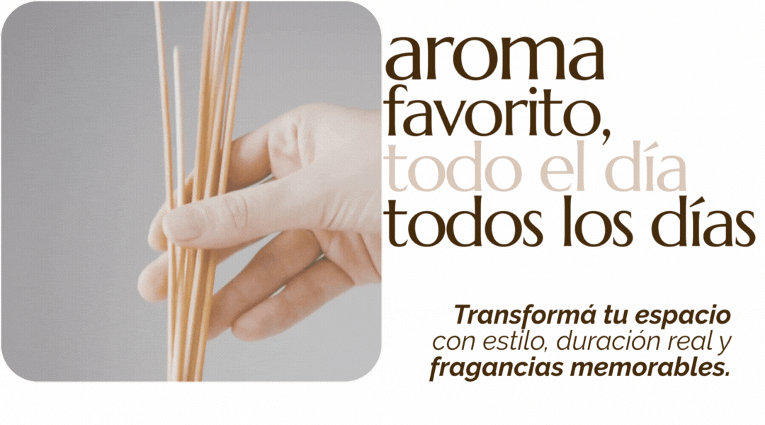 Difusor de aroma favorito, todo el día todos los días. Transformá tu espacio con estilo, duración real y fragancias memorables.